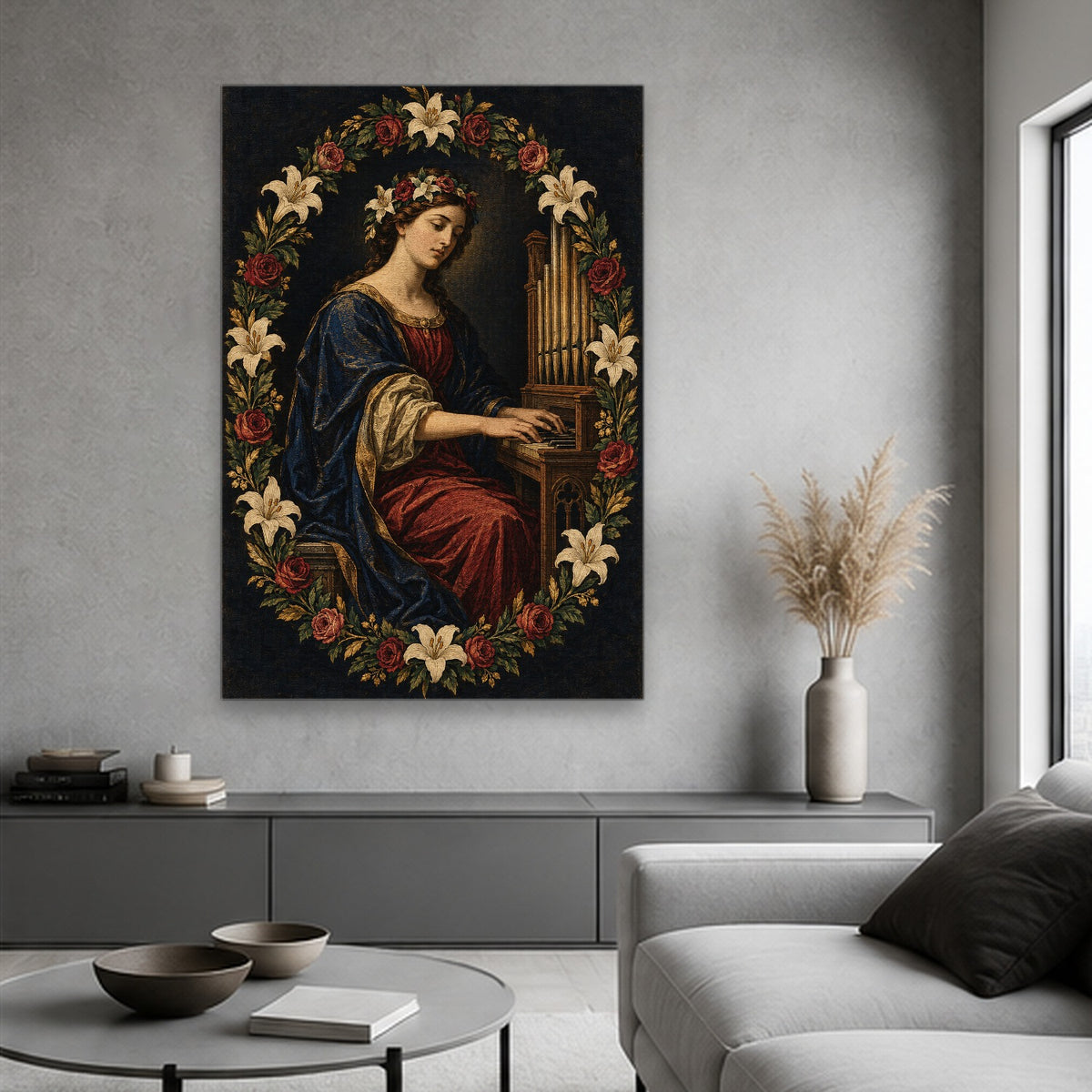 Lux Sanctorum II Canvas Wall Art - Catholic Wall Art, hanging display