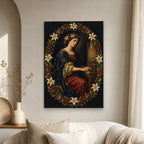 Lux Sanctorum II Canvas Wall Art - Catholic Wall Art, scale reference