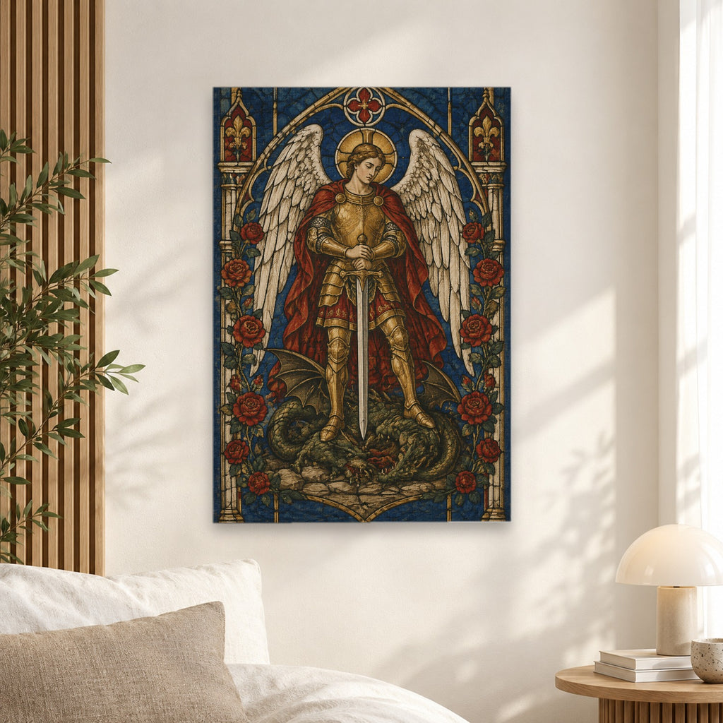 Lux Sanctorum III Canvas Wall Art - Catholic Wall Art, alternate angle