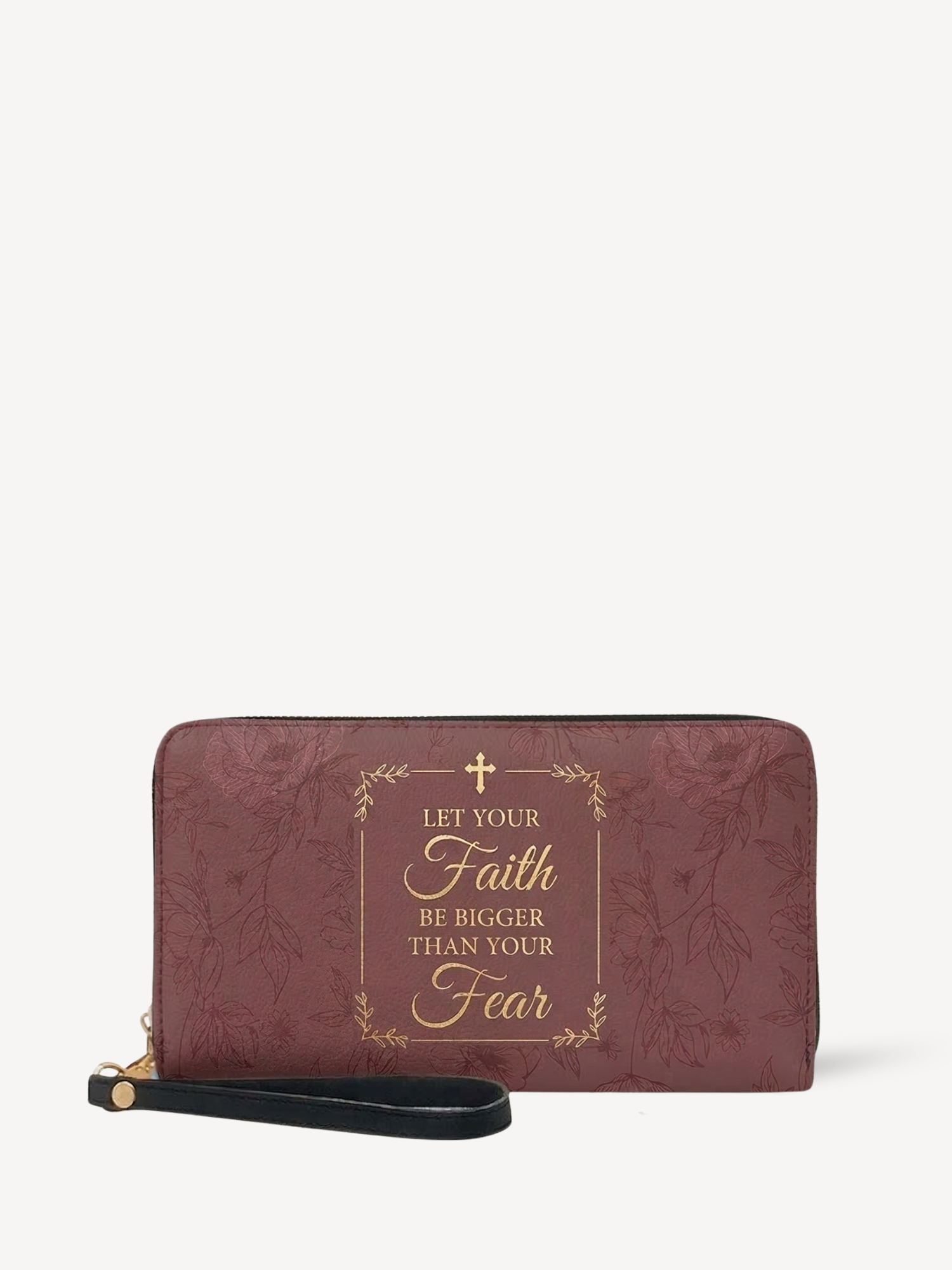"Faith Over Fear" Leather Wallet