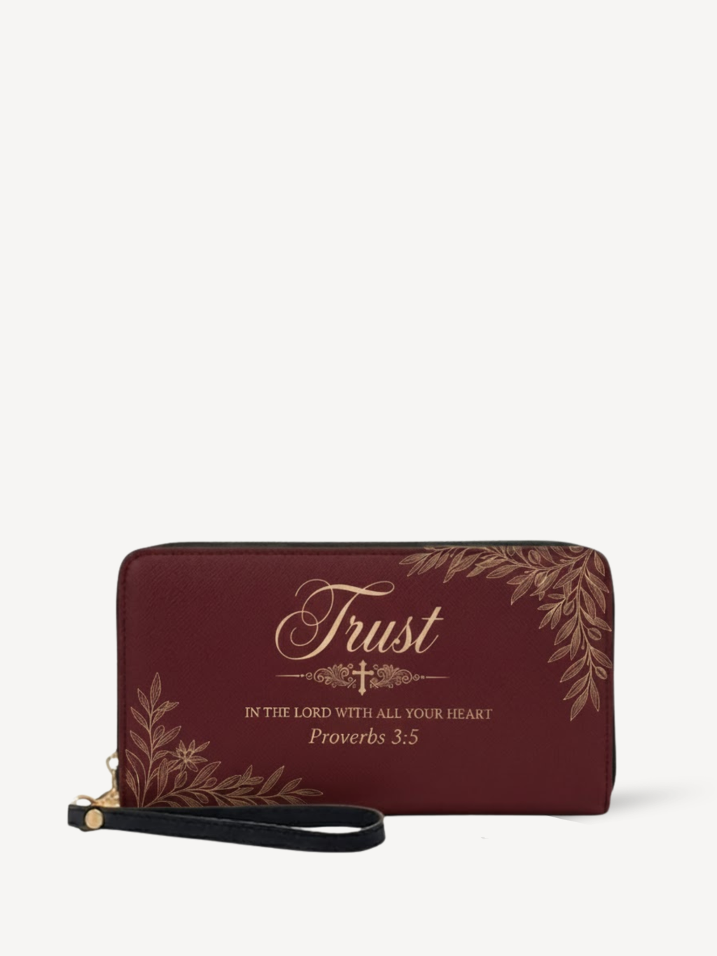 "Trust & Grace" Leather Wallet