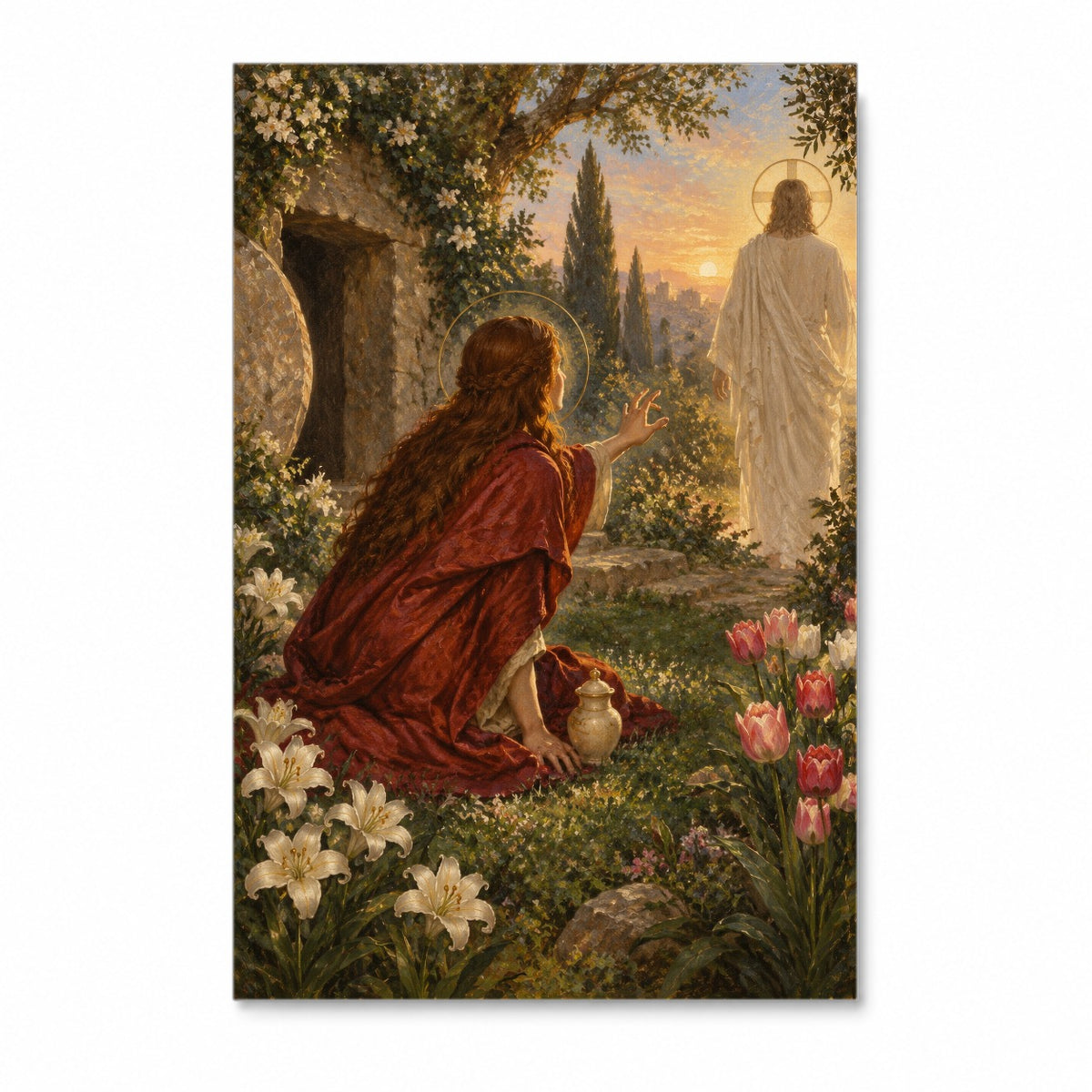 Magdalena Horti Canvas Wall Art - Catholic Wall Art, front view