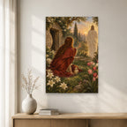 Magdalena Horti Canvas Wall Art - Catholic Wall Art, gift presentation
