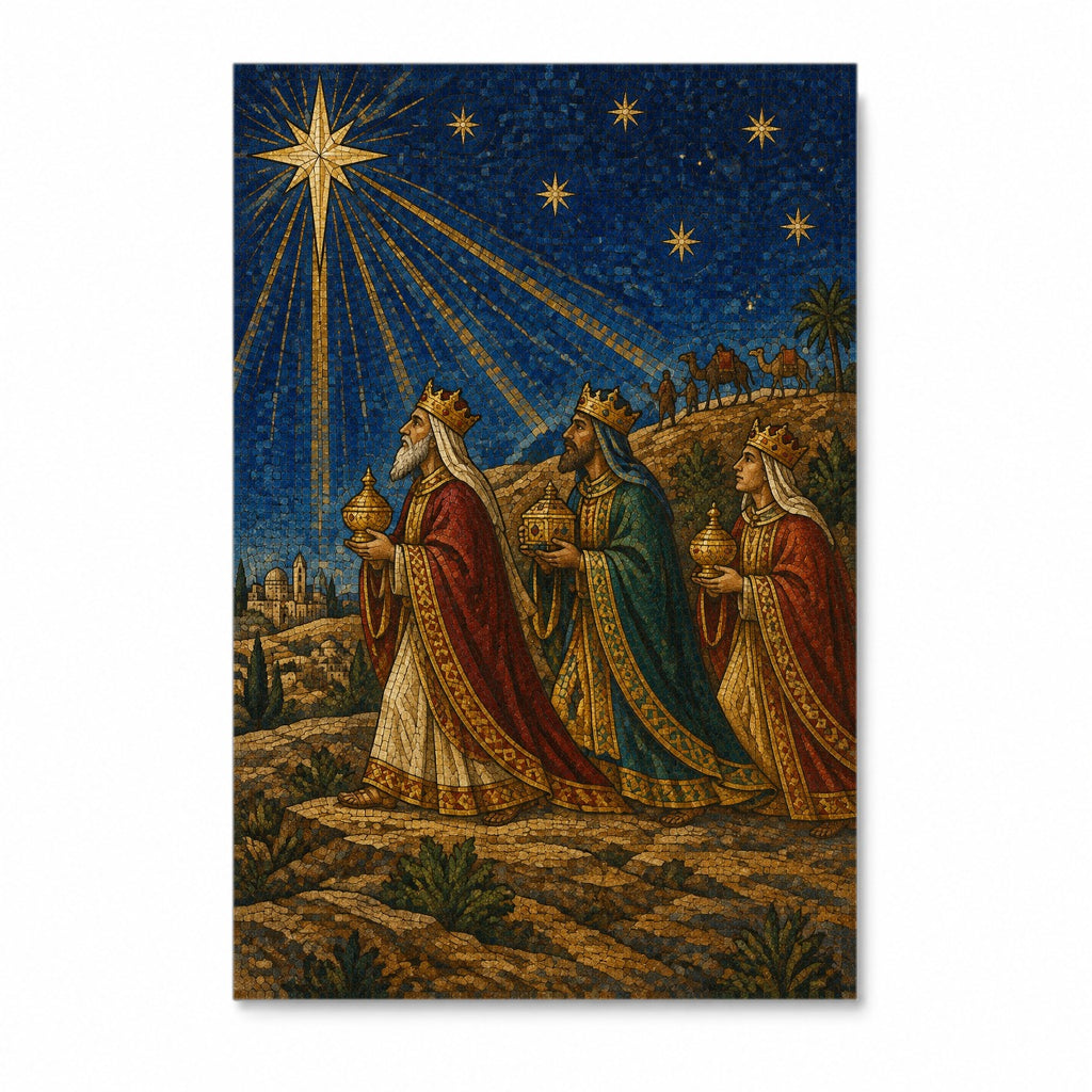 Magi ab Oriente Canvas Wall Art - Catholic Wall Art, front view