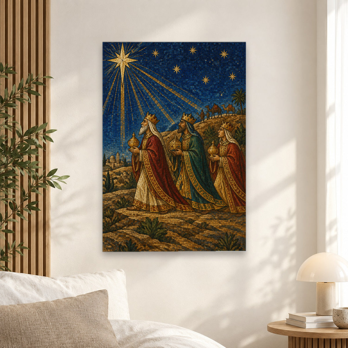Magi ab Oriente Canvas Wall Art - Catholic Wall Art, alternate angle