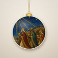 Magi ab Oriente Ceramic Ornament - Catholic Christmas Ornament, front view