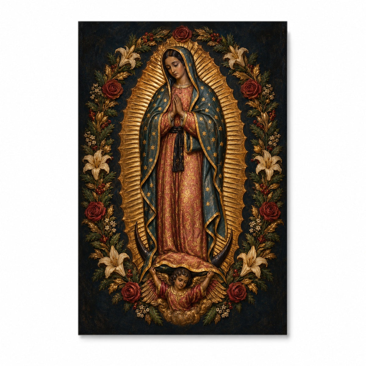 Manto Celeste II Canvas Wall Art - Catholic Wall Art, front view