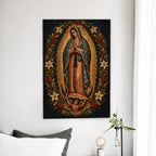 Manto Celeste II Canvas Wall Art - Catholic Wall Art, detail view