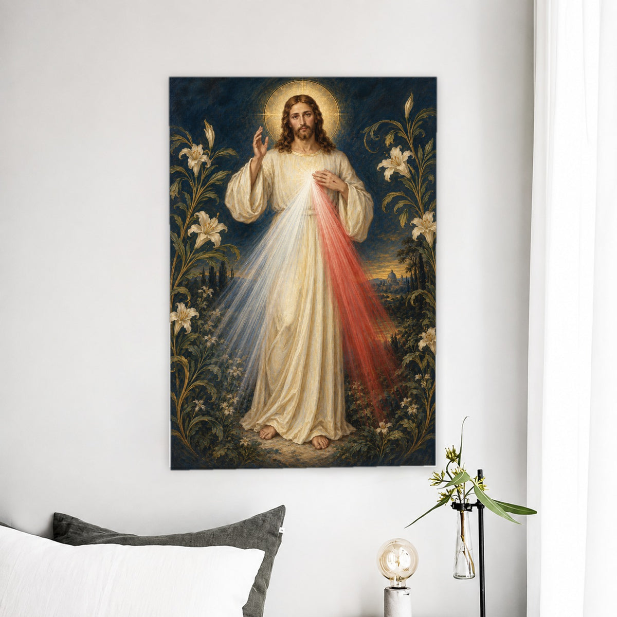 Manus Benedicens II Canvas Wall Art - Catholic Wall Art, detail view