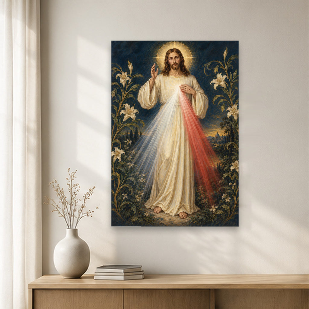 Manus Benedicens II Canvas Wall Art - Catholic Wall Art, gift presentation