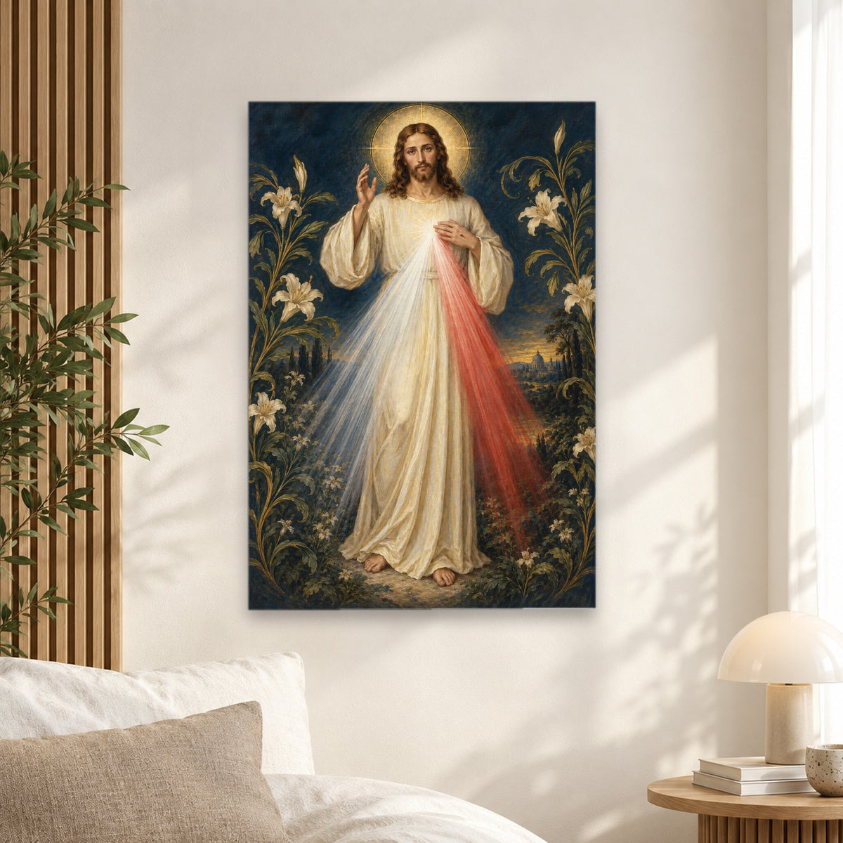 Manus Benedicens II Canvas Wall Art - Catholic Wall Art, alternate angle