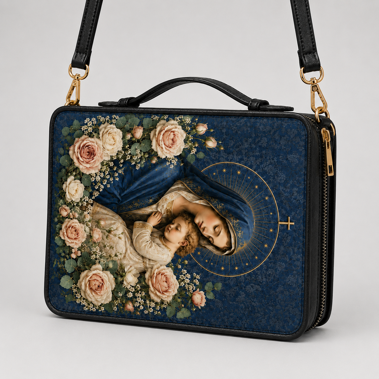"Marian Rose Embrace" Bible Cover - Catholic Bible Cover, View 4