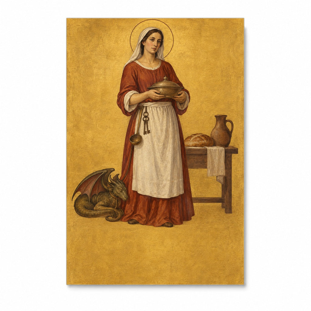 Martha Hospita Canvas Wall Art - Catholic Wall Art, front view