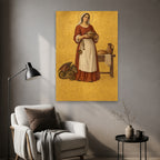 Martha Hospita Canvas Wall Art - Catholic Wall Art, styled in the home