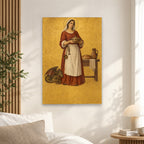 Martha Hospita Canvas Wall Art - Catholic Wall Art, alternate angle