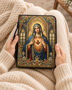 Mater Amoris Bible Cover - PU Leather Bible Cover, hanging display