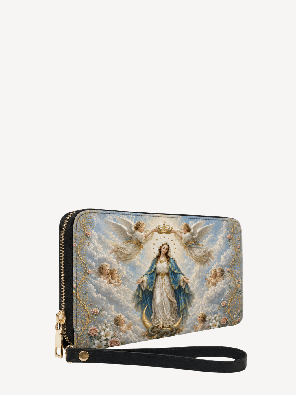 "Mater Caeli" Leather Wallet - Catholic Leather Wallet, View 2