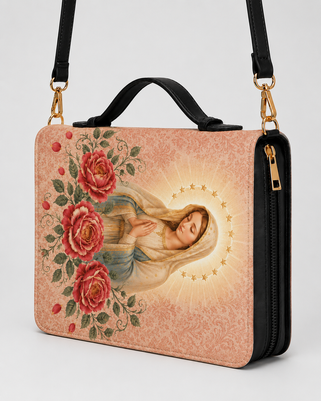 "Mater de las Rosas" Bible Cover - Catholic Bible Cover, View 3