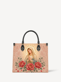 Mater de las Rosas PU Leather Handbag - Christian Handbag, front view