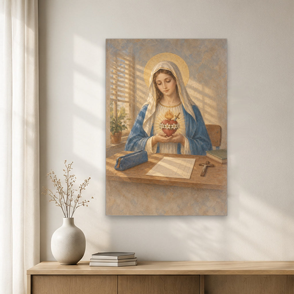 Mater Dolorosa Canvas Wall Art - Catholic Wall Art, gift presentation