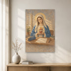 Mater Dolorosa Canvas Wall Art - Catholic Wall Art, gift presentation