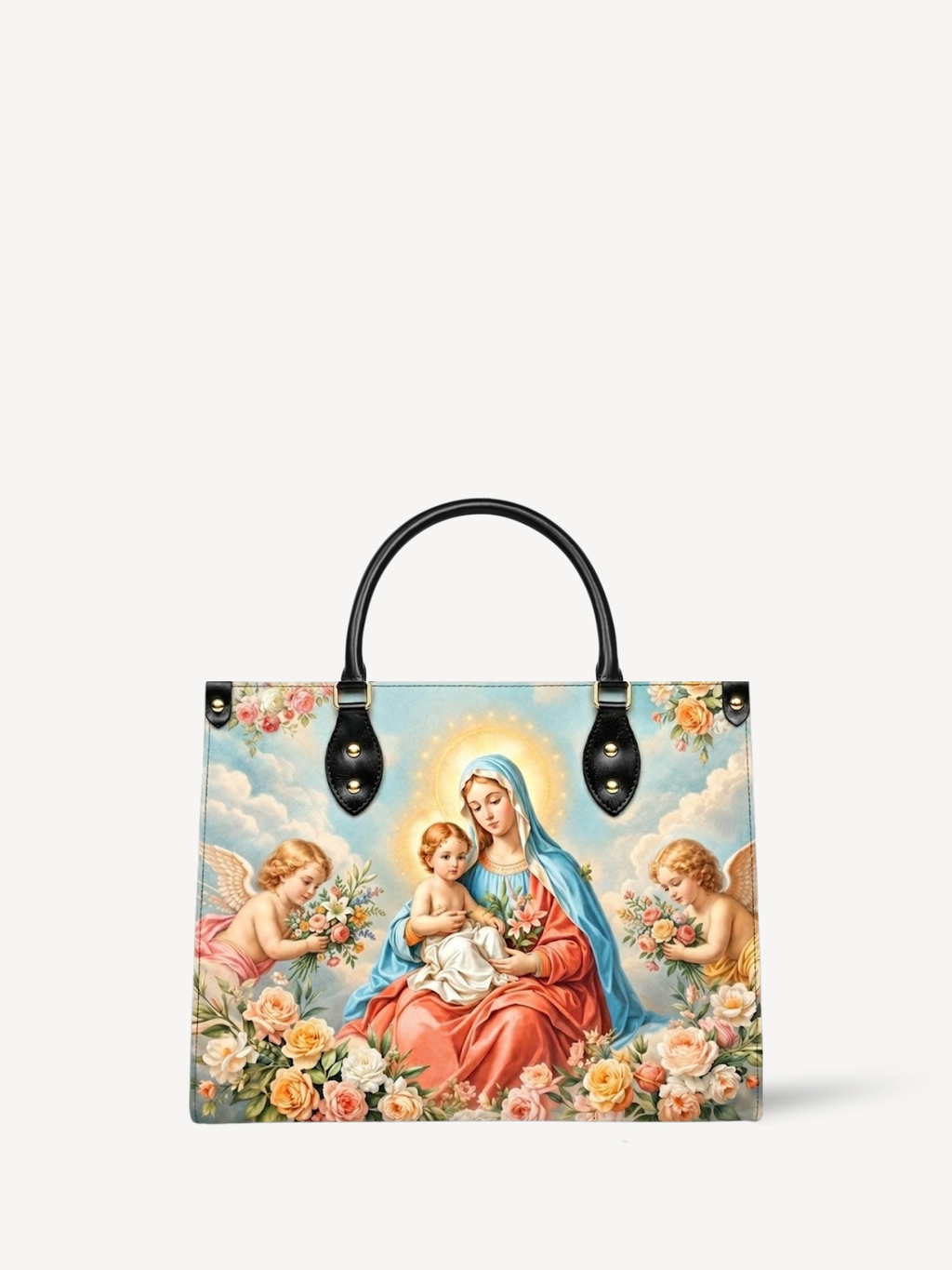 "Mater Gratiae" Leather Handbag