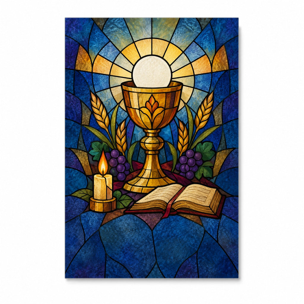 Meek and Humble of Heart – Modern Canvas Wall Art - Catholic Wall Art, front view
