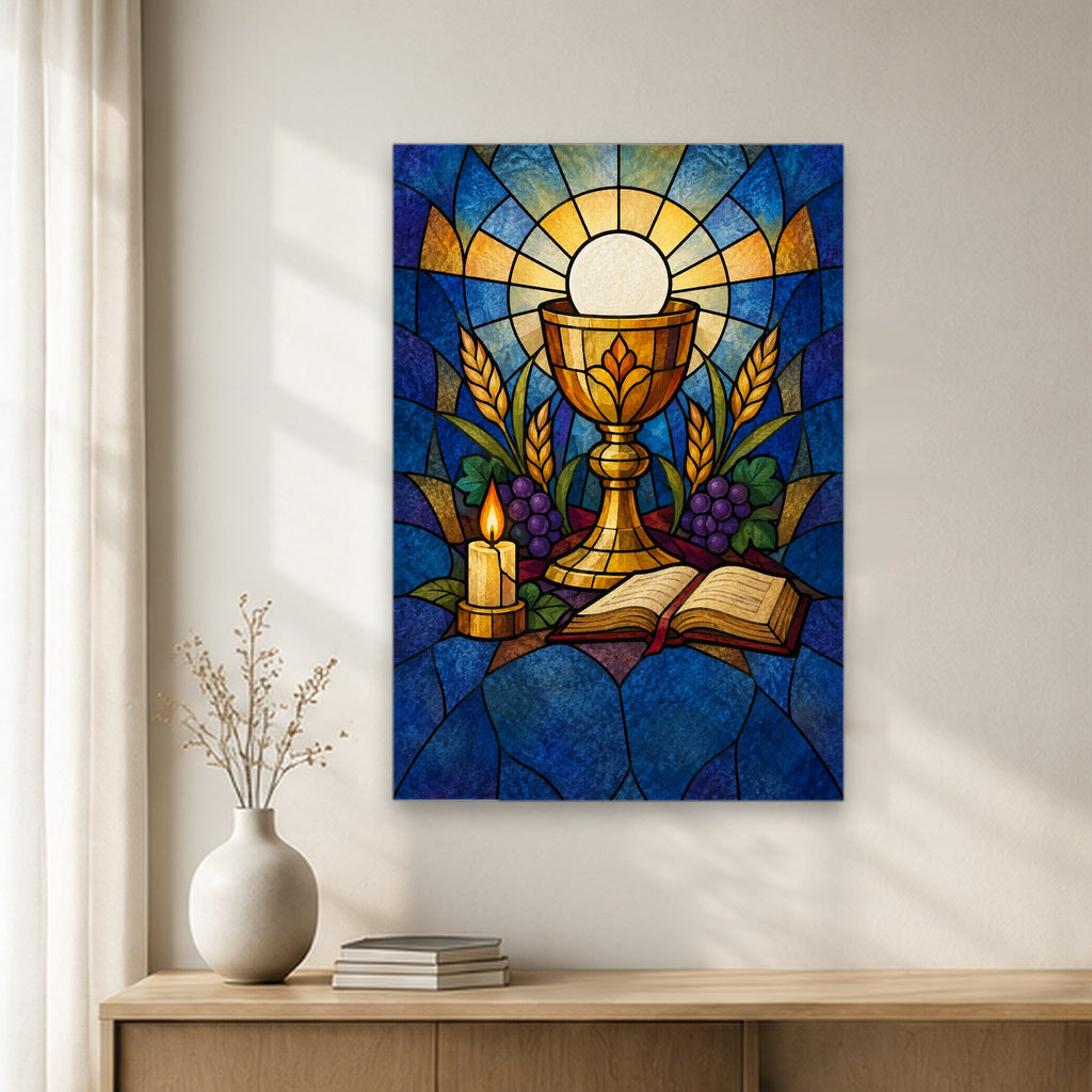 Meek and Humble of Heart – Modern Canvas Wall Art - Catholic Wall Art, gift presentation