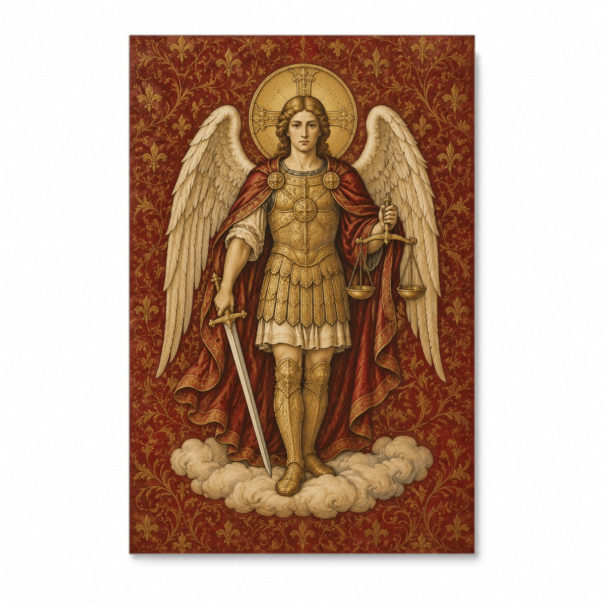 Michael Ponderator Canvas Wall Art - Catholic Wall Art, front view