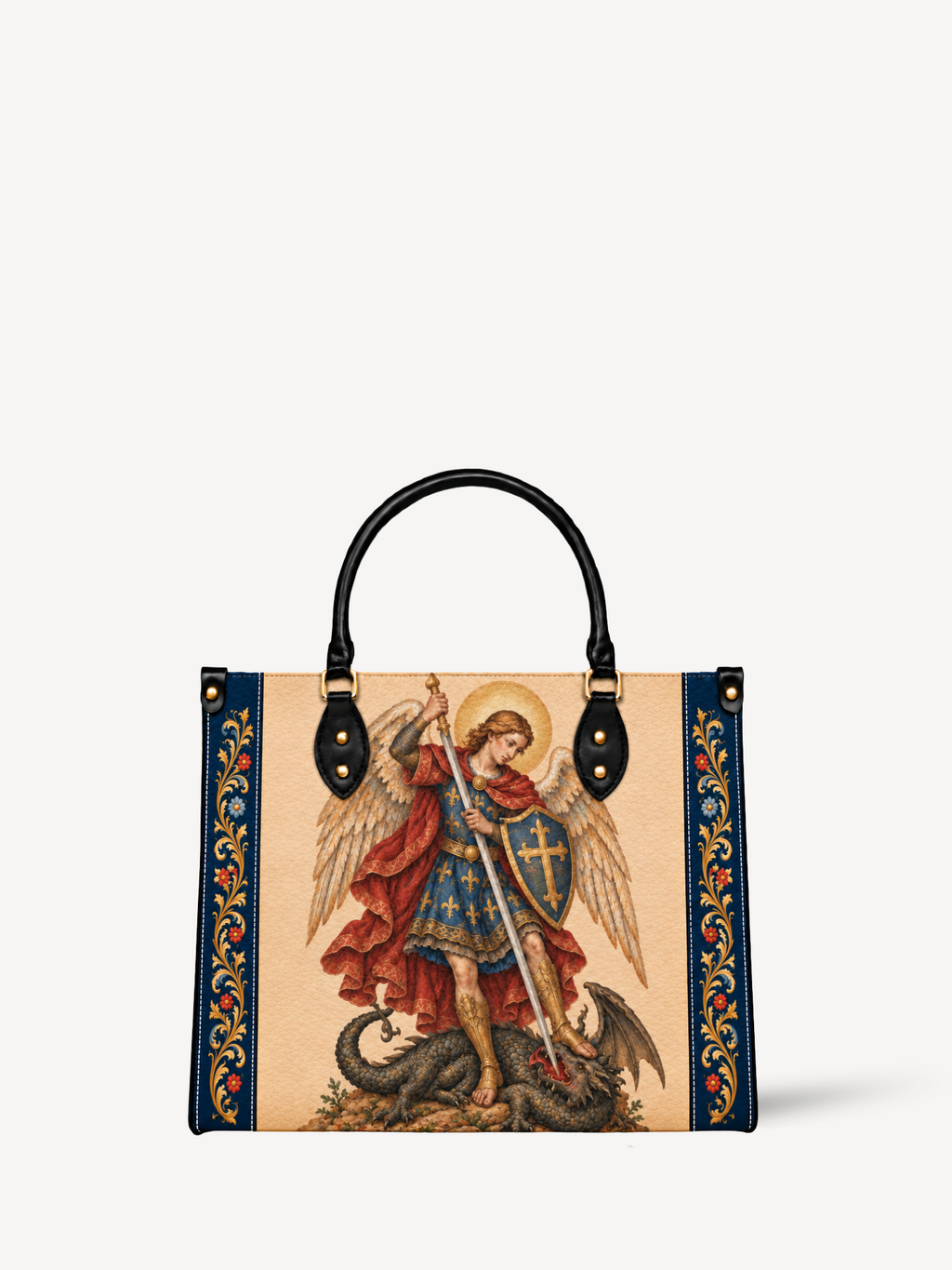 Michael’s Triumph PU Leather Handbag - Christian Handbag, front view