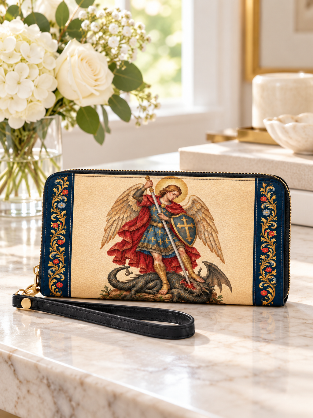 Michael’s Triumph PU Leather Wallet - Christian Wallet, hanging display