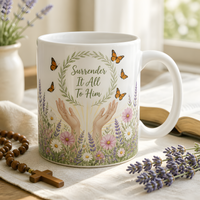 monarchs released in grace ceramic mug