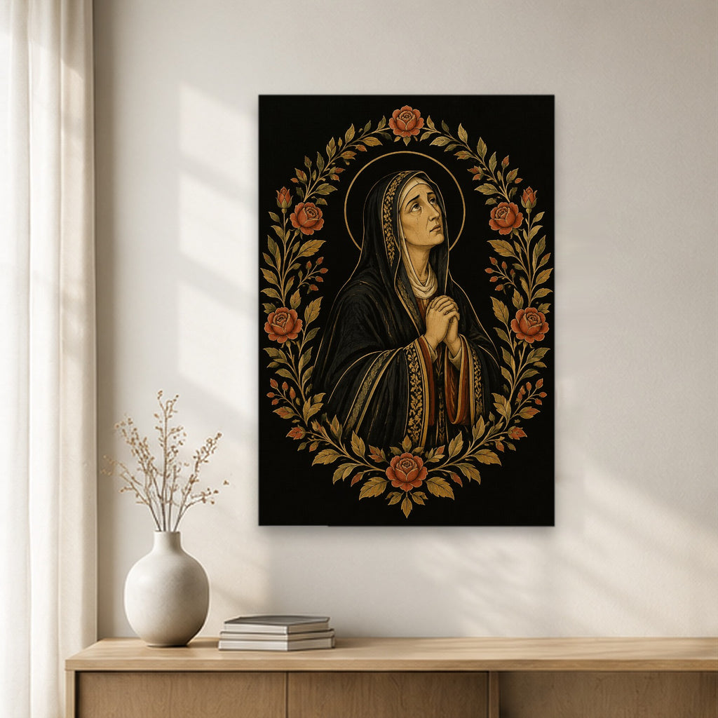 Monica Orans Canvas Wall Art - Catholic Wall Art, gift presentation