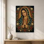 Morenita Aurea VI Canvas Wall Art - Catholic Wall Art, gift presentation