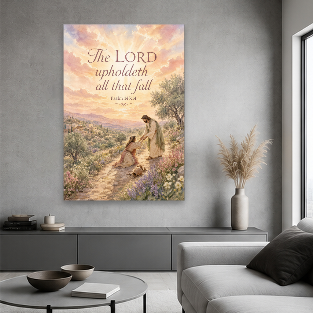 Morning of Mercy Canvas Wall Art - Christian Wall Art, styled in the home