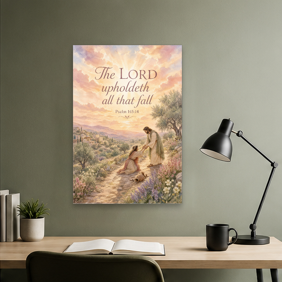 Morning of Mercy Canvas Wall Art - Christian Wall Art, hanging display