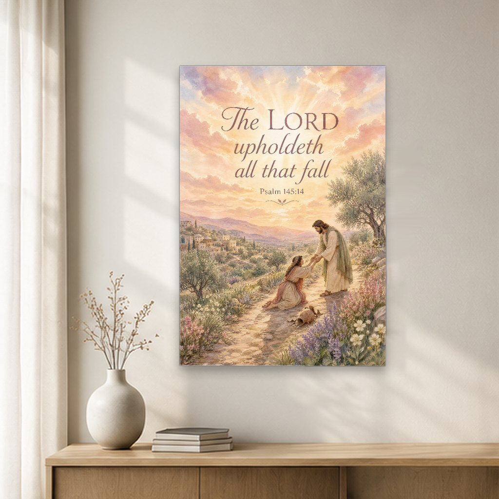 Morning of Mercy Canvas Wall Art - Christian Wall Art, close-up of the print