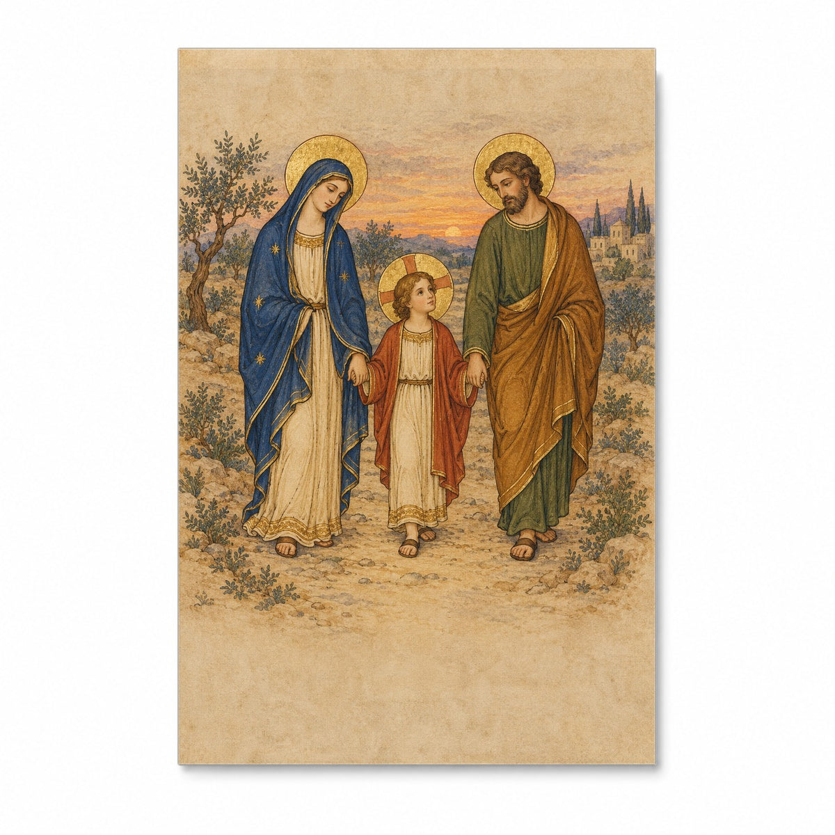 Nazareth Pax Canvas Wall Art - Catholic Wall Art, front view