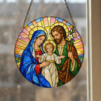 Nazareth Pax II Glass Suncatcher - Catholic Suncatcher, styled in the home