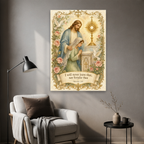 Never Alone at Adoration Canvas Wall Art - Christian Wall Art, detail view