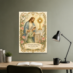 Never Alone at Adoration Canvas Wall Art - Christian Wall Art, hanging display