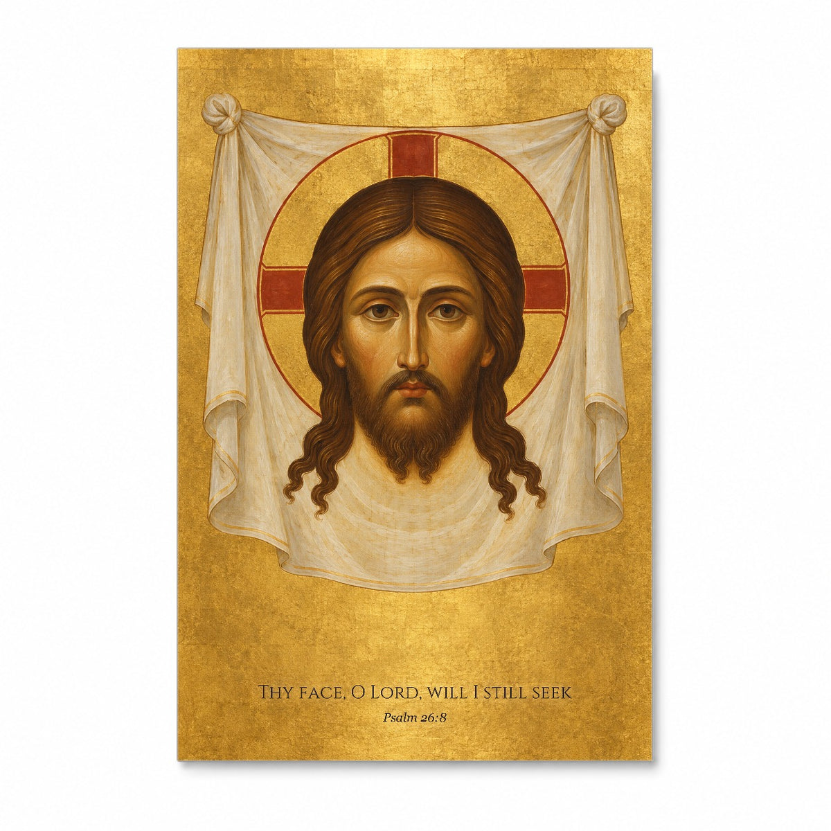 Not Made by Hands Canvas Wall Art - Catholic Wall Art, front view