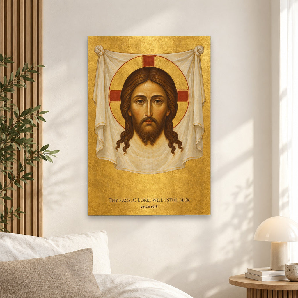 Not Made by Hands Canvas Wall Art - Catholic Wall Art, alternate angle