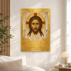 Not Made by Hands Canvas Wall Art - Catholic Wall Art, alternate angle