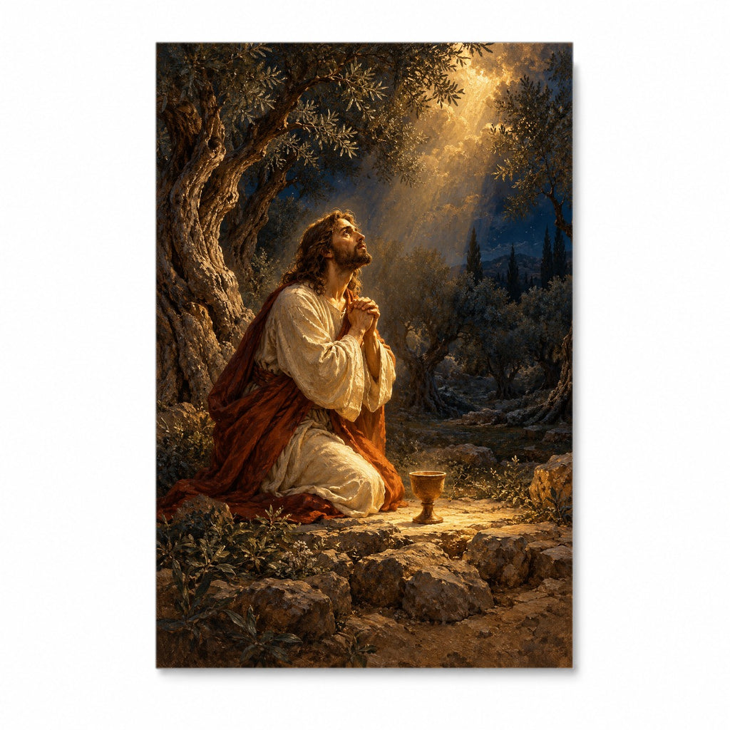 Not My Will Canvas Wall Art - Catholic Wall Art, front view