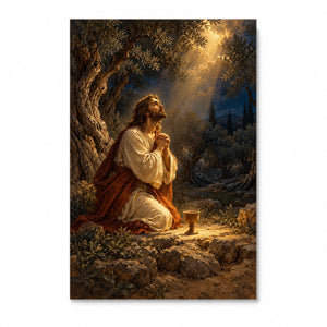 Not My Will Canvas Wall Art - Catholic Wall Art, front view