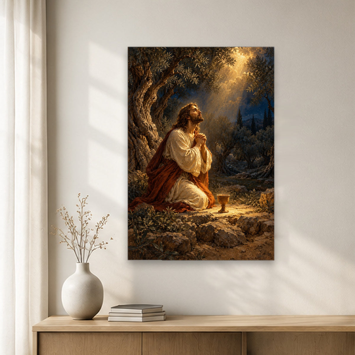 Not My Will Canvas Wall Art - Catholic Wall Art, gift presentation