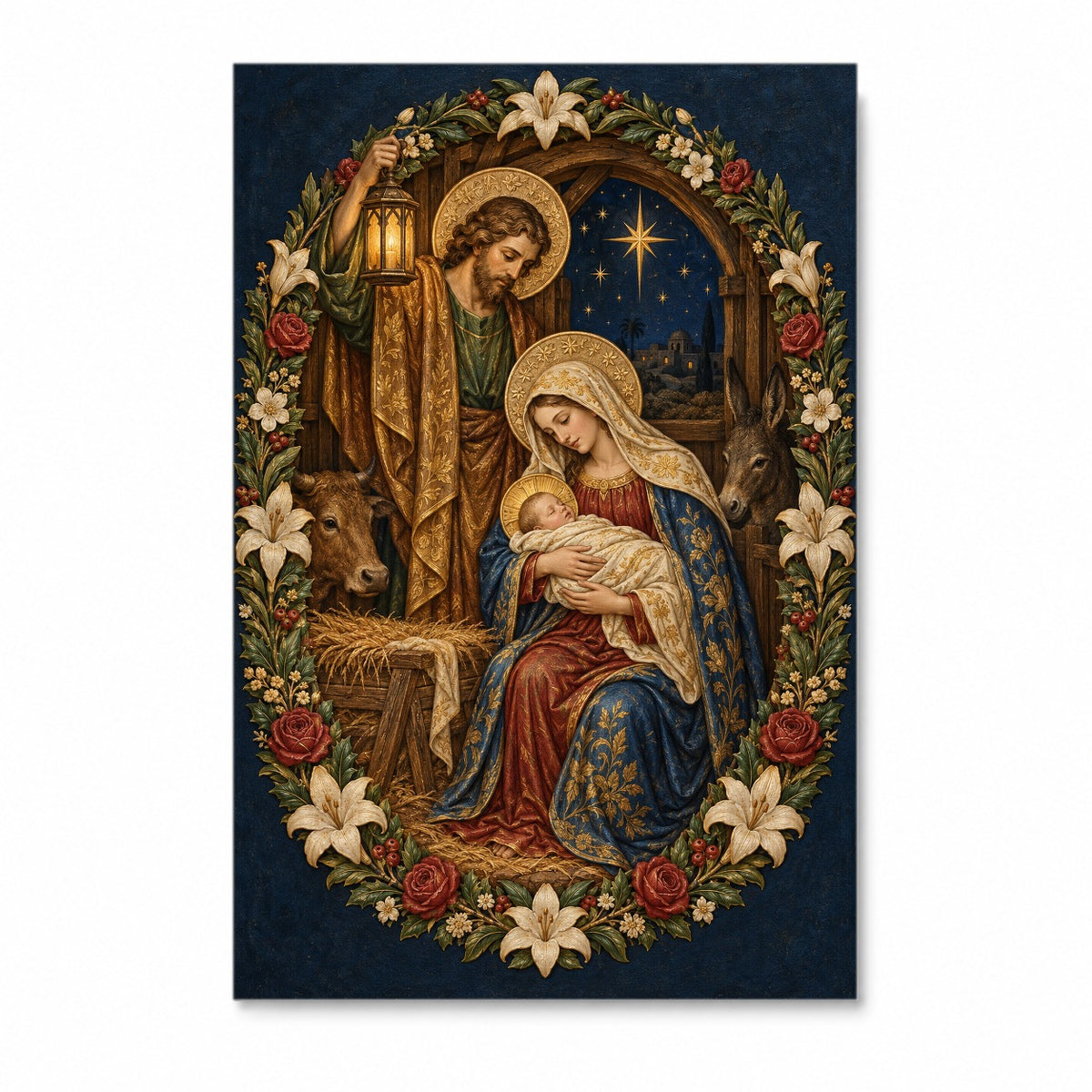 Nox Sancta III Canvas Wall Art - Catholic Wall Art, front view
