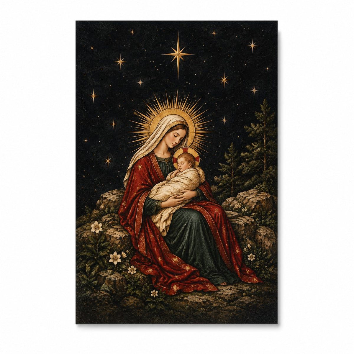 Nox Stellata Canvas Wall Art - Catholic Wall Art, front view