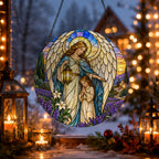 Nuntius Lucis III Glass Suncatcher - Catholic Suncatcher, gift presentation